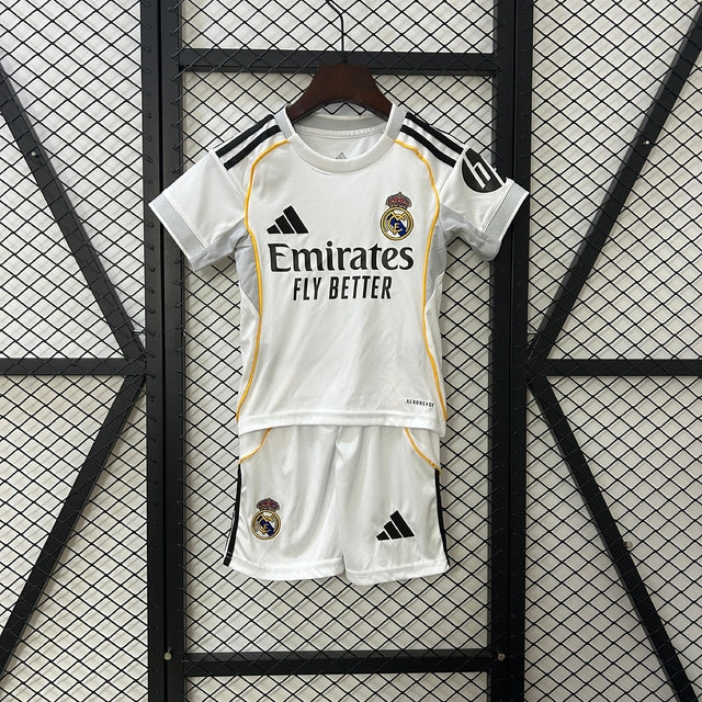 Real Madrid Home 25/26 Kids Kit