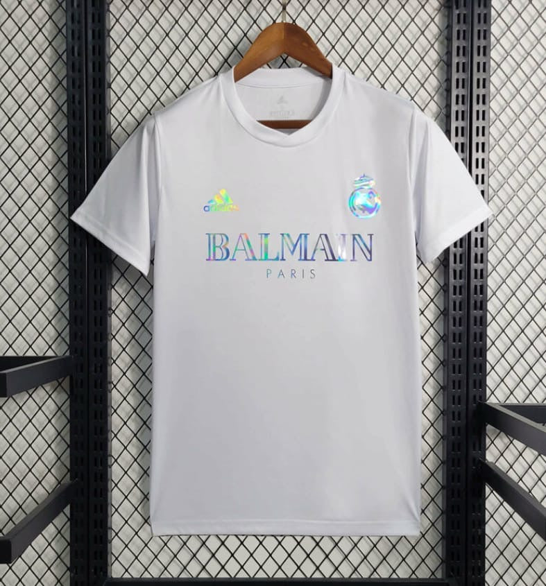 JERSEY REAL MADRID BALMAIN WHITE SPECIAL EDITION 23/24 MEN