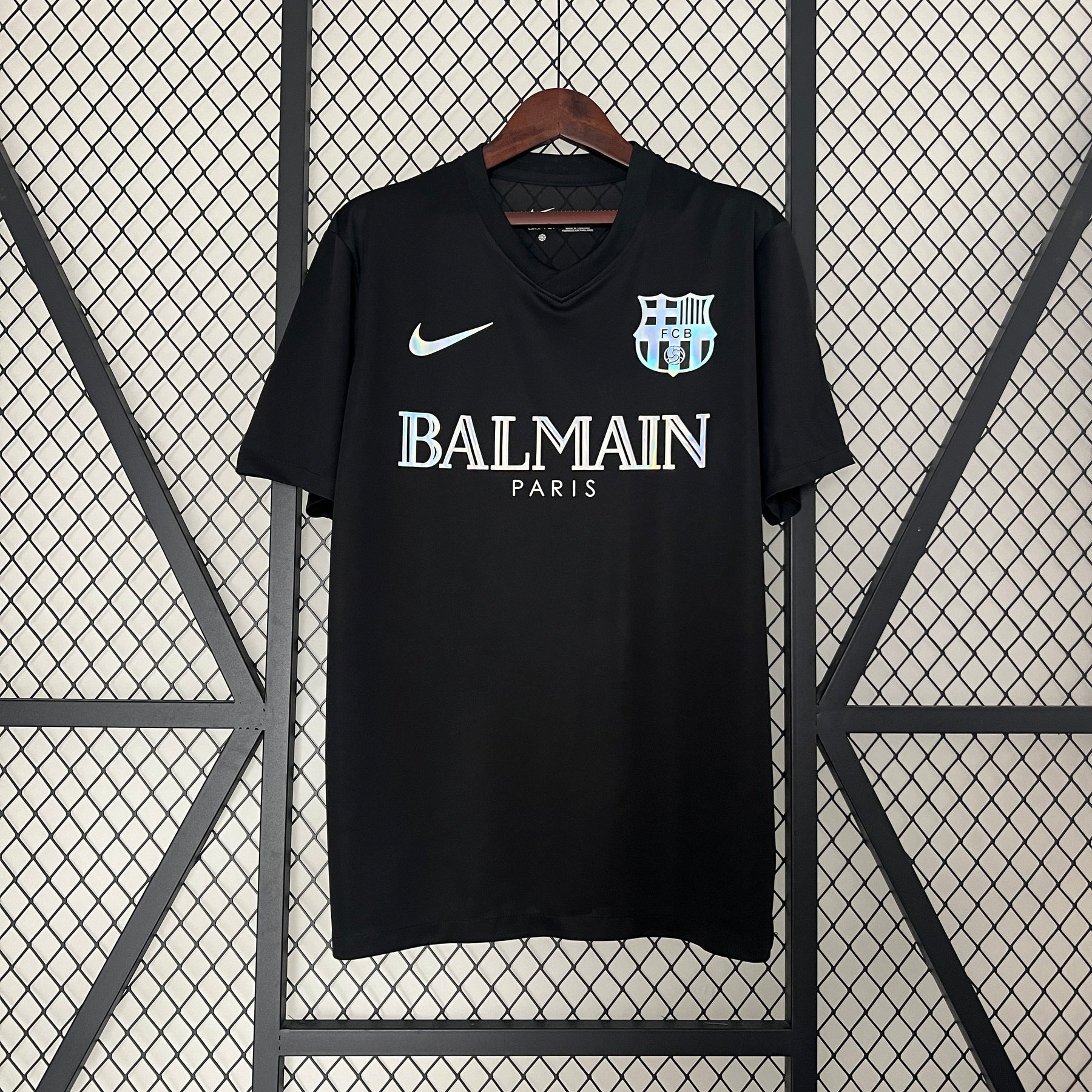 JERSEY BARCELONA SPECIAL EDITION LIMITED BALMAIN PARIS BLACK 24/25 MEN