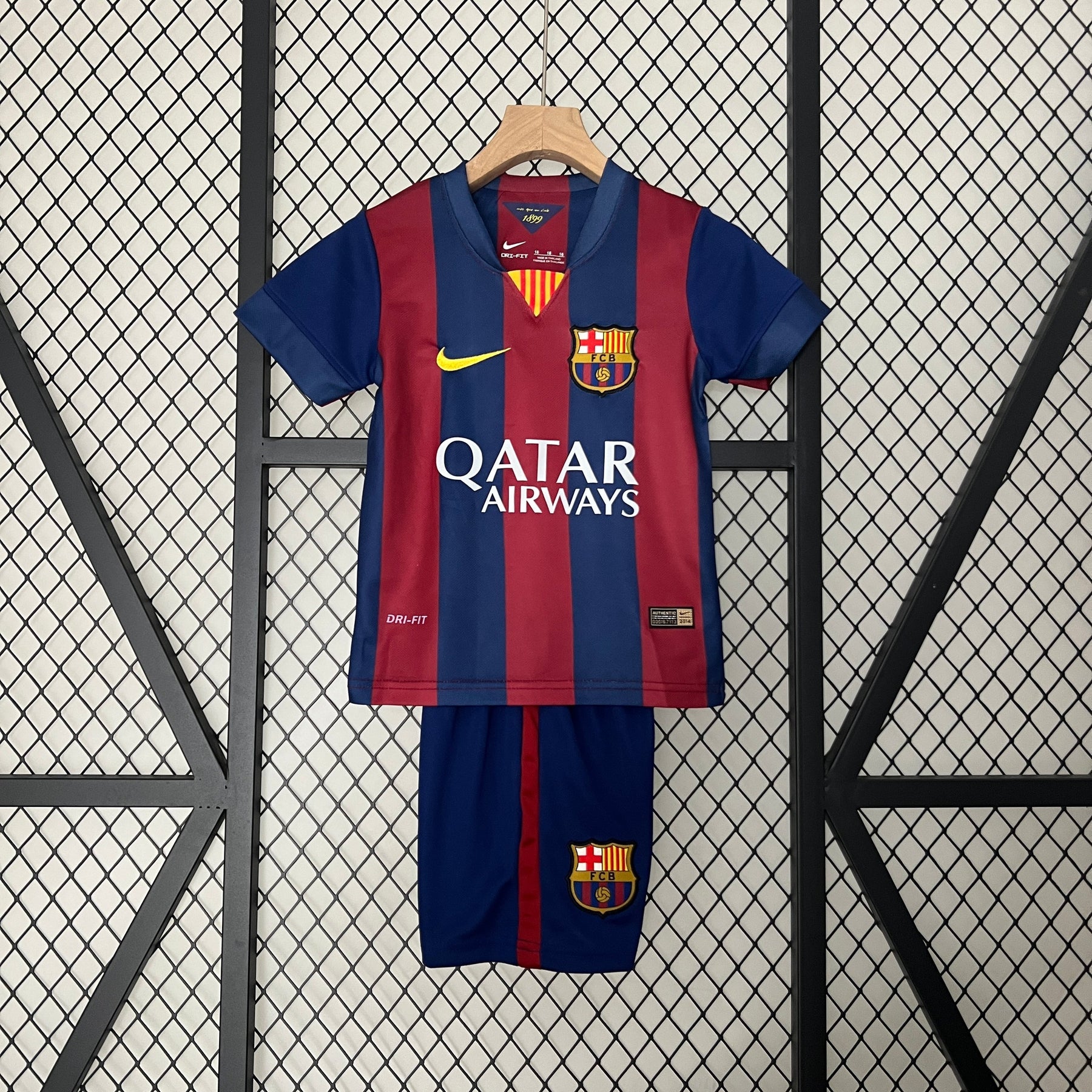 JERSEY BARCELONA I 14/15 KIDS KIT (RETRO)