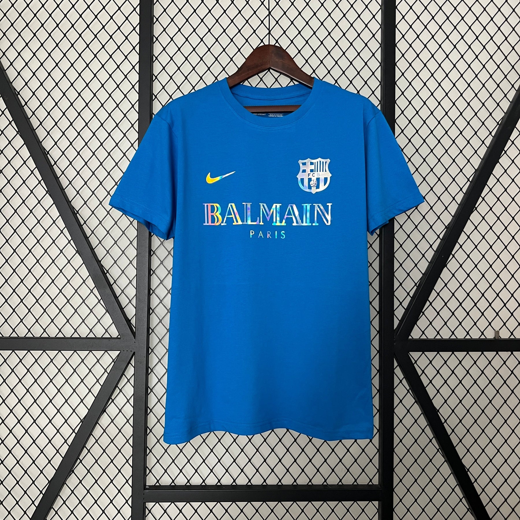 JERSEY BARCELONA SPECIAL EDITION LIMITED BALMAIN PARIS BLUE 24/25 MEN