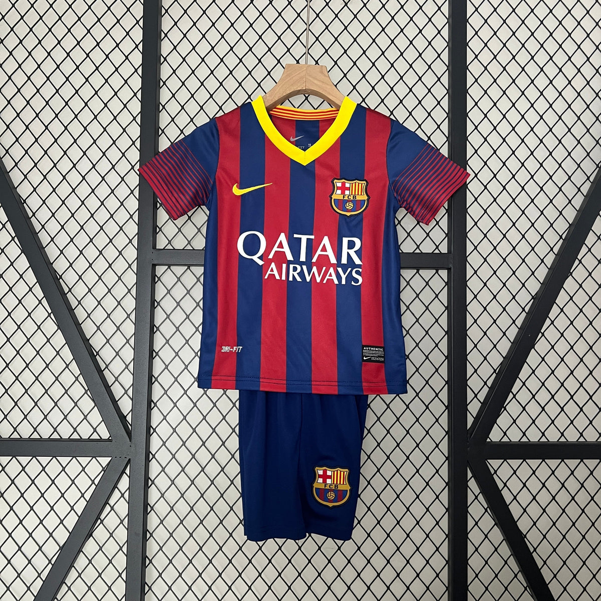 JERSEY BARCELONA I 13/14 KIDS KIT (RETRO)